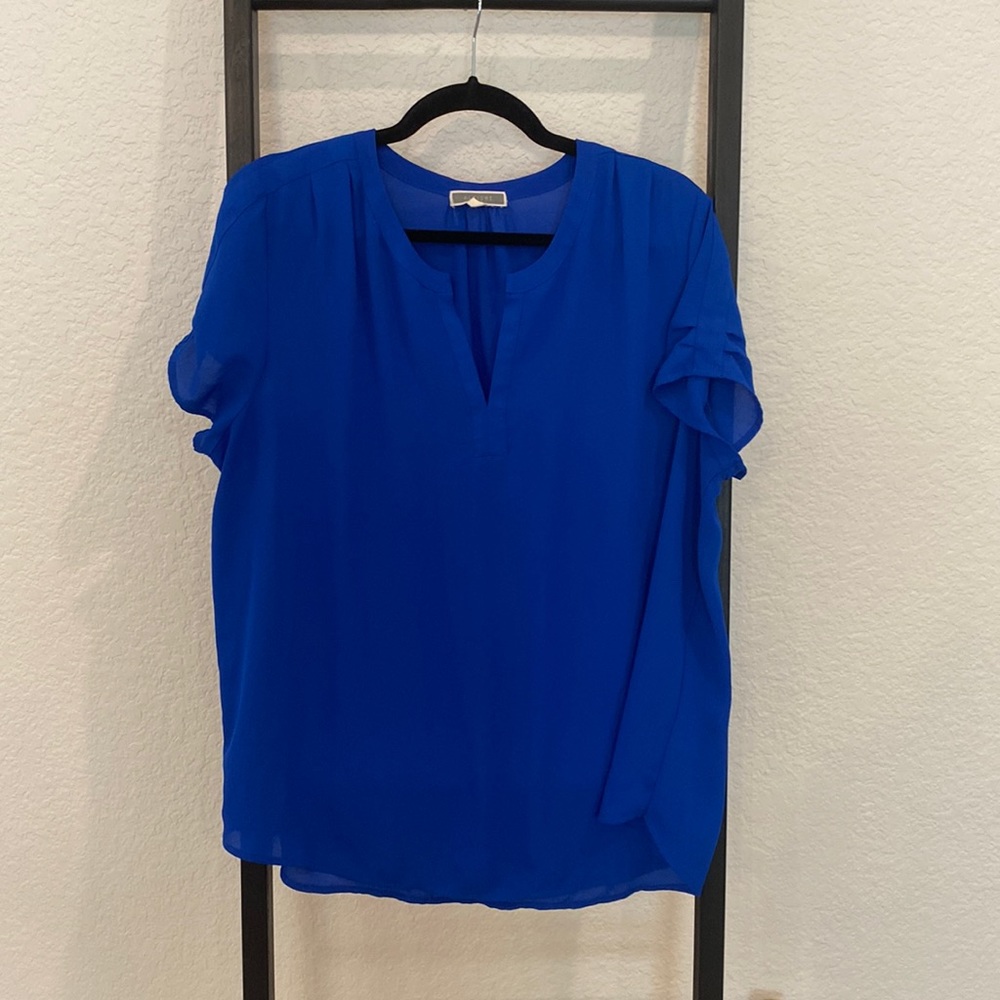 Royal blue blouse